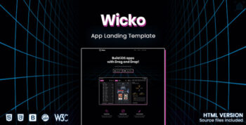 Wicko - App Landing Page