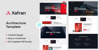 Xafran - Architecture React Js Template