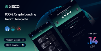 Xeco - ICO & Crypto React js Template