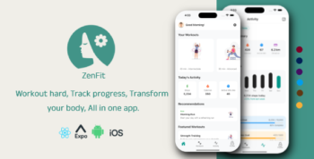 ZenFit — React Native Fitness App Template