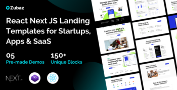 Zubaz - Startup & SaaS React  Next Js Tempalte