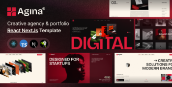Agina - Creative Agency & Portfolio React NextJs Template