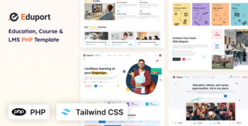 Eduport - LMS, Education and Course PHP Template (Tailwind CSS)