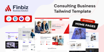 Finbiz – Consulting Business Tailwind CSS HTML Template