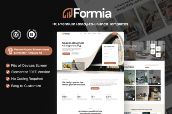 Formia - Architecture & Interior Design Elementor Template Kit