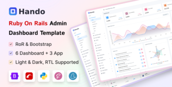 Hando - Ruby on Rails Admin & Dashboard Template