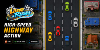 LaneRush | HTML5 Endless Highway Traffic Racing Game