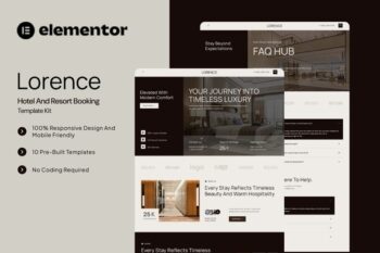 Lorence - Hotel & Resort Booking Elementor Template Kit