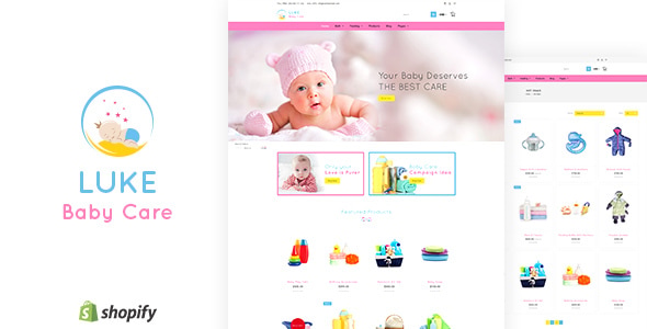 Luke - Toys Store, Baby Shopify Theme