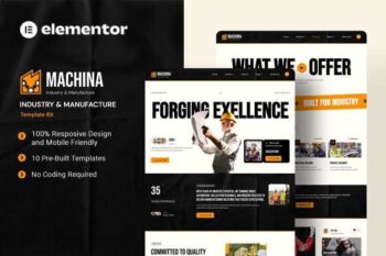 Machina - Industry & Manufacture Elementor Template Kit