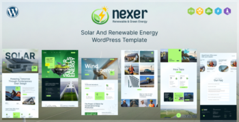 Nexer – Solar And Renewable Energy WordPress Theme