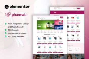 Pharmakit - Pharmacy & Medical Store Elementor Pro Template Kit