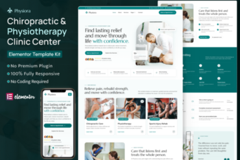 Physiora – Chiropractic & Physiotherapy Elementor Template Kit