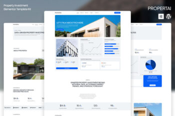 Propertai — Modern Property Investment Elementor Template Kit