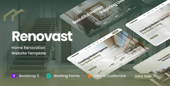 Renovast - Home Renovation & Remodeling Services HTML Template
