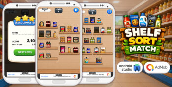 Shelf Sort Match - Android Studio Sorting Puzzle Game