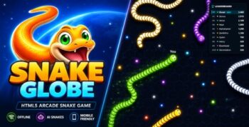 Snake Globe | HTML5 Offline Snake Arena Game