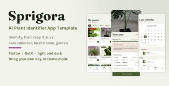 Sprigora | Flutter AI Plant Identifier App Template