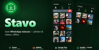 Stavo - Status Saver for WA | Flutter Android App With AdMob