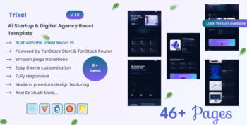 Trixel - Ai stratup & Digital Agency React Template