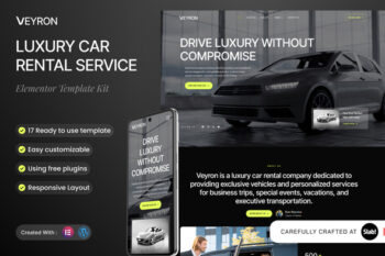 Veyron - Luxury Car Rental Service Elementor Template Kit