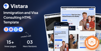 Vistara - Immigration and Visa Consulting HTML Template