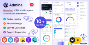 Admina – Bootstrap Admin Dashboard Flask Template Multipurpose