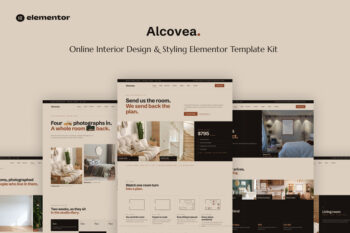 Alcovea - Online Interior Design & Styling Elementor Template Kit