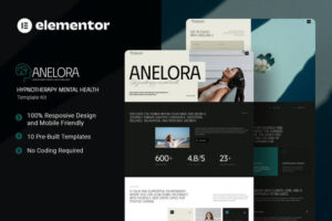 Anelora - Hypnotherapy Mental Health Elementor Template Kit