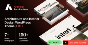 Archinex – Modern Architecture & Interior Design WordPress Theme