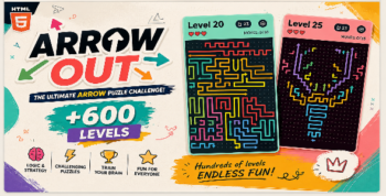 Arrow Out | HTML5 Grid Clear Puzzle Game
