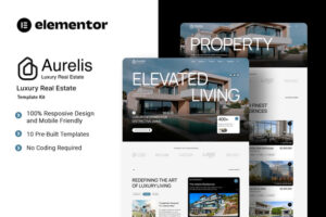 Aurelis - Luxury Real Estate Elementor Template Kit
