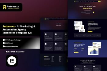 Automexa - AI Marketing & Automation Agency Elementor Template Kit