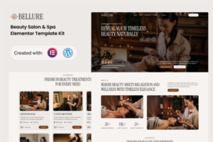 Bellure - Beauty Salon & Spa Elementor Template Kit