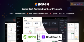 Boron - Spring Boot Admin & Dashboard Template