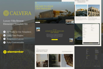 Calvera — Luxury Villa Retreat Elementor Template Kit