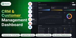 Clientra - CRM & Customer Management Dashboard HTML Template