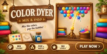 Color Dyer | HTML5 Bubble Shooter Game
