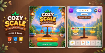 Cozy Scale | HTML5 Weight Balancing Puzzle Game
