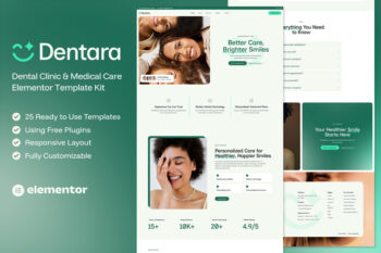 Dentara — Dental Clinic & Medical Care Elementor Template Kit