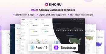 Dhonu - React Admin & Dashboard Template