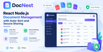 DocNest | React Node.js Document Management with Auto-Sort and Secure Sharing