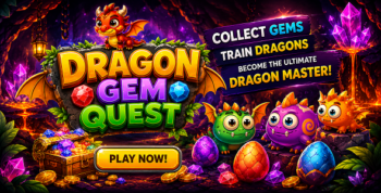 Dragon Gem Quest | HTML5 Puzzle Adventure Game