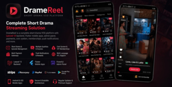 DrameReel | Short Drama Streaming Platform With Flutter App