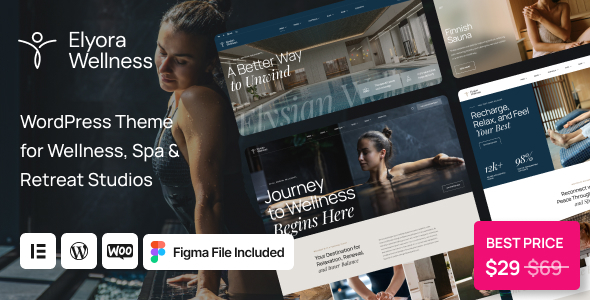 Elyora - Spa & Wellness Centers WordPress Theme