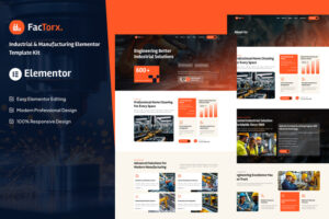 Factorx - Industrial Elementor Template Kit
