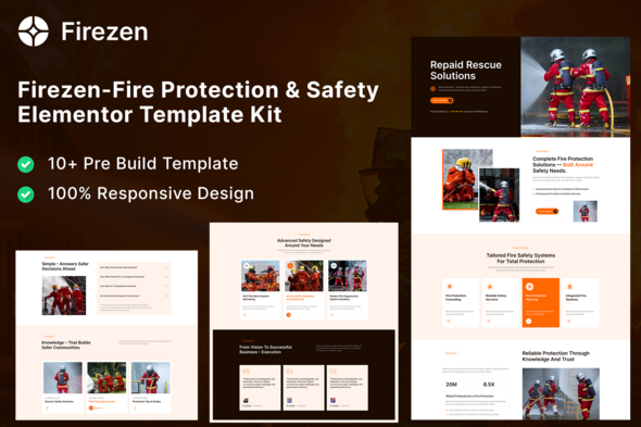 Firezen – Fire Protection & Safety Services Elementor Template Kit