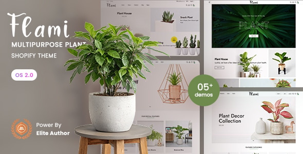 Flami - MultiPurpose Plant Store shopify 2.0 Theme