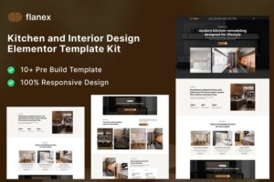 Flanex – Kitchen and Interior Design Elementor Template Kit