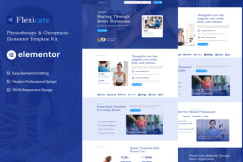 Flexicare - Physiotherapy & Chiropractic Elementor Template Kit